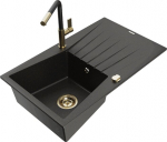 Graniidist k&ouml;&ouml;givalamu Mexen Cesar koos segisti ja sifooniga, must/kuldne