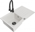 Graniidist k&ouml;&ouml;givalamu Mexen Cesar koos segisti ja sifooniga, valge/must