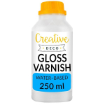 Lakk Final Gloss, 250 ml pudel, Creative Deco, veep&otilde;hine l&auml;bipaistev lakk puidule, savile, savile