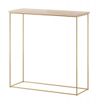 Konsoollaud ADRK Furniture Milan, kuldne/pruun