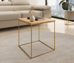 Kohvilaud Furniture Adina, must/pruun