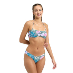 Bikiinid naistele Arena Bandeau Allover Jade