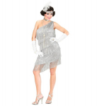 "FLAPPER" (kleit, kaelakee, sulgedega peapael)