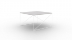 Kohvilaud Furniture Nelia, liiva/valge