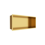 Roostevabast terasest s&uuml;vistatav riiul WALL-BOX kuldne 45x20x10 cm