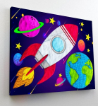 Pilt l&otilde;uendil, Splat Planet, Kosmos 30x40cm