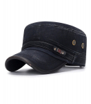 Meeste m&uuml;ts Vintage Denim Patrol Cap, must