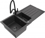 Graniidist k&ouml;&ouml;givalamu Mexen Andres segisti ja sifooniga, Black granite/Black/Gold