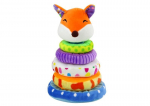 Pehme p&uuml;ramiid Fox Lean Toys, 6 d, 27 cm