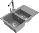 Graniidist k&ouml;&ouml;givalamu Mexen Gaspar segisti ja sifooniga, Grey/Chrome