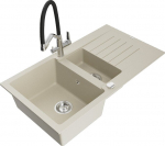 Graniidist k&ouml;&ouml;givalamu Mexen Matias segisti ja sifooniga, Beige/Black/Chrome