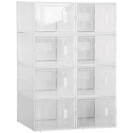 Modulaarne riiulis&uuml;steem 8 sektsiooniga, 25 x 35 x 19 cm, l&auml;bipaistev