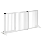 Piirdepiirdekoer uks kaitsepiirde puidust vabalt seisva koera piirdekoer uks koera piirdekonfiguratsioon piire kamin ja ahi valge 113-166 x 36 x 71 cm