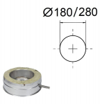 Isoleeritud kondensaadi &auml;ravool k&uuml;ljele. D-180/280 mm.