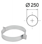 Kinnitusklamber. D-250 mm.