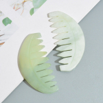 Looduslik Jade Comb N&auml;o Peanahk Gua Sha Massager Stone Comb N&auml;o Keha N&otilde;elravi Stick Beauty Health Scraper SPA Massaažit&ouml;&ouml;riist, D
