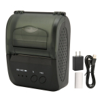 Kaasaskantav kviitungiprinter 58 mm Bluetooth 4.0 kiire printimine, madala m&uuml;ratasemega minitermoprinter kodudesse kontoripoodi 100&ndash;240 V EU-pistik
