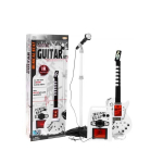 M&auml;ngu elektrikitarr koos v&otilde;imendi, mikrofoni ja MP3 &uuml;hendusega, valge