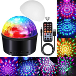 Disco Ball LED diskovalgustid peovalgustid, diskotulede valgusefektid Bluetoothiga / kaugjuhtimispuldiga / varju- / &ouml;&ouml;valguse režiim, diskopeo tuled lastele Disco DJ peo s&uuml;nnip&auml;evakaunistused