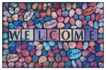 3D uksematt Welcome 45x70 cm