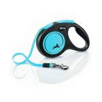 Flexi automaatne rihm New Neon M, sinine, 5 m