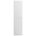 vidaXL garderoob k&otilde;rgl&auml;ikega valge 100 x 50 x 200 cm puitlaastplaat