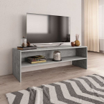 vidaXL telerikapp, betoonhall, 120 x 40 x 40 cm, puitlaastplaat