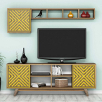 Elutoam&ouml;&ouml;bli komplekt Kalune Design 845(LXI), pruun/kollane