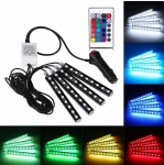 Puldiga RGB LED-pulgad auto salongi valgustamiseks