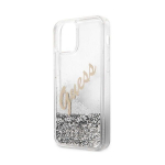 Apple iPhone 12 Pro Max &Uuml;mbris Guess Liquid Glitter Vintage Silver