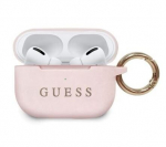 Apple Airpods Pro k&otilde;rvaklappide vutlari silikoonist kaitsev &uuml;mbris Guess GUACAPSILGLLP