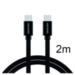3.1 USB-C - USB-C Kaabel 2m Swissten Textile : must