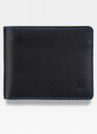 Meeste nahast rahakott VISCONTI SP61 must + mitmev&auml;rviline RFID -kaitsega