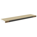 vidaXL seinariiulid, 2 tk, tamm ja valge, 100 x 23,5 x 3,8 cm MDF