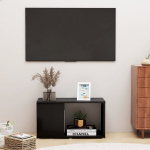 vidaXL telerikapp, must, 60 x 24 x 32 cm, puitlaastplaat