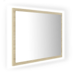 vidaXL LED vannitoa peeglikapp, Sonoma tamm, 60x8,5x37 cm, akr&uuml;&uuml;l