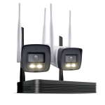 HiLook IKS-2044BH Easylink Wi-Fi 6 Traadita Videokits 4MP 2x Bullets Kaamera + WiFi NVS