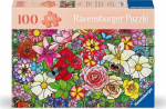 Ravensburger pusle Feel Well & Puzzle - Blumenfenster (100-osaline)