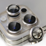Evelatus Apple iPhone 16 Pro / 16 Pro Max kaamera objektiivi kaitse Armor looduslikust titaanist