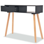 konsoollaud，kohvilaud toekast m&auml;nnipuidust 80 x 30 x 72 cm, must CFE89482