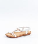 Naiste sandaalid 442199 01, valge/beež