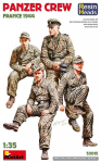 Liimitav mudel MiniArt 53015 Panzer Crew France 1944 Resin Heads 1/35