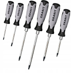 Torx kruvikeerajate komplekt 6 tk. Granit Black Edition