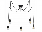 Ripplaevalgusti sarjast Retro & Loft: Mudel SL6444 Spider 5x E27 - must