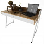 Rebiko Moodne laud sahtlite ja vaheseintega, tume tamm, Loft Premium, 100 cm