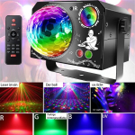 Led valgusefekt disco valgustus peole laser kera rgb + pult