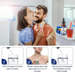 &Otilde;lit&otilde;mbamine keelekaabitsaga, loomulik suu puhastamine v&auml;rske hinge&otilde;hu jaoks, loomulik kookos&otilde;li t&otilde;mbamise suuvesi suuhoolduseks ja v&auml;rske hinge&otilde;hu jaoks (120 ml)