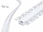 Paindlik alumiiniumprofiil FLEX Dual LED ribadele - toor-h&otilde;bedane - 2m