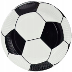 Grill-paberist &uuml;hekordsed taldrikud Paw "Soccer" 18 cm 8 tk, Vienkartinės popierinės grilio lėk&scaron;tės Paw "Soccer" 18 cm 8 vnt.