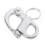 Swivel Snap Shackle Taglase fikseeritud roostevabast terasest lukustatav l&uuml;kandklamber Paat 50 mm